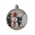 BOLA 8CM DEC.MUÑECO NIEVE
