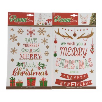 ADHESIVO VENTANA MERRY CHRISTM