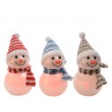 MUÑECO NIEVE C/LUZ LED 11CM