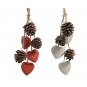 COLG.PIÑAS+CORAZONES 24CM