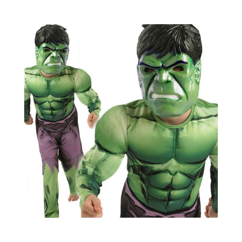 Disf.Hulk Deluxe 7-9 Años