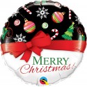 Globo 18"Merry Christmas Lazo Globo 18"Merry Christmas Lazo