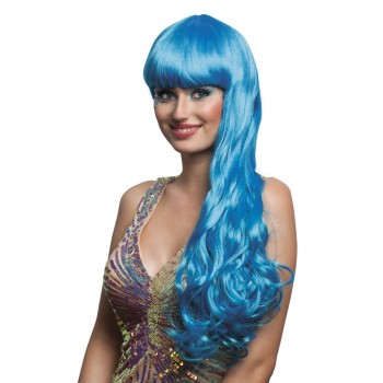 Peluca Oceana Azul Larga Ondas