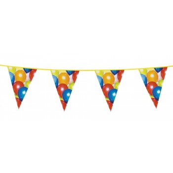 Banderin Triang.Globos 6M
