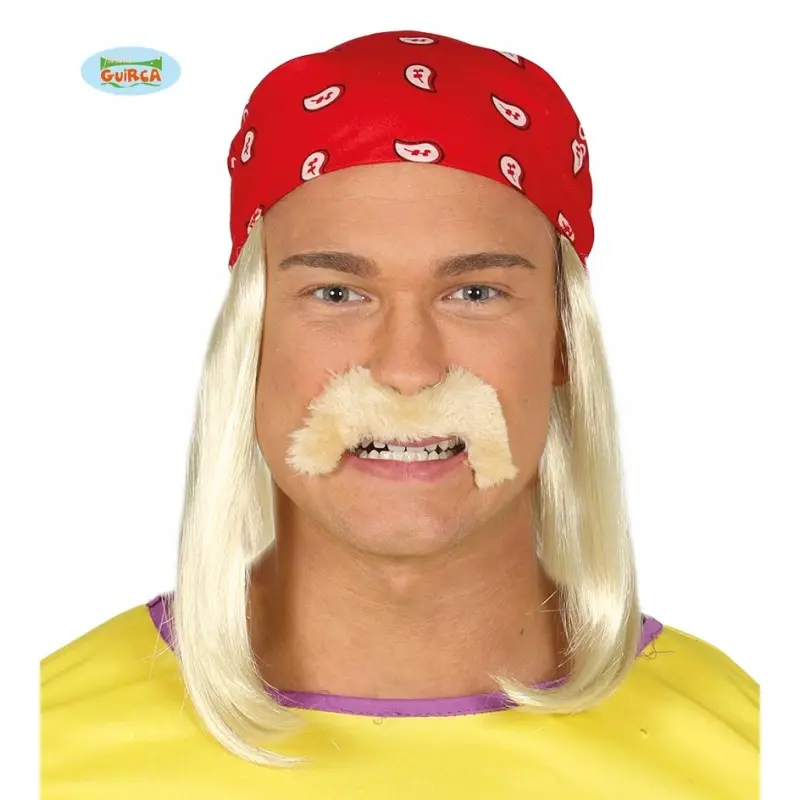 PAÑUELO ROJO C/PELUCA Y BIGOTE PAÑUELO ROJO C/PELUCA Y BIGOTE