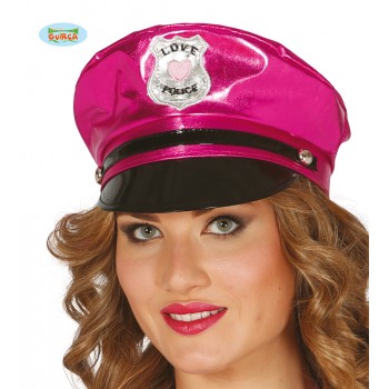 GORRA POLICIA SEXY ROSA