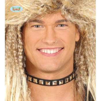 COLLAR PUNK NEGRO 44CM