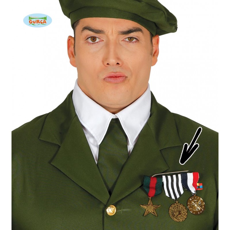 PASADOR C/3 MEDALLAS MILITARES