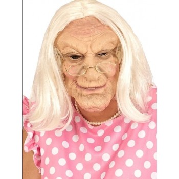 Mascara Vieja Con Peluca