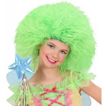 Peluca Inf.Fairy Verde Fluores