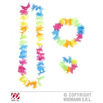 Set Hawaiano Multicolor Brilla