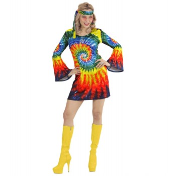 Disf.Chica Vestido Hippie T-S