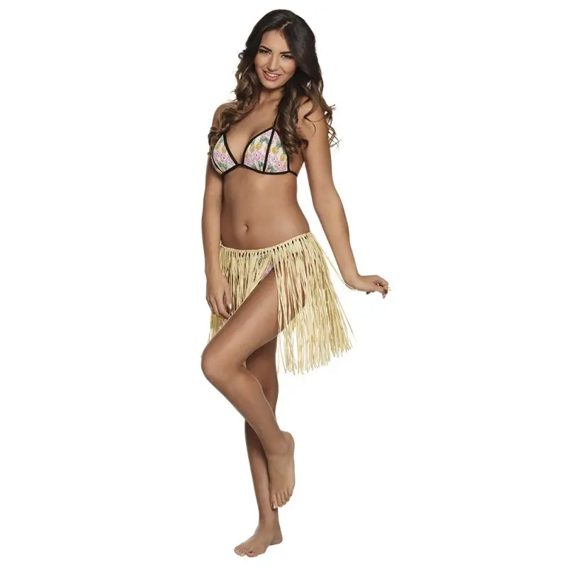 Falda Hawaiana Corta Natural Falda Hawaiana Corta Natural