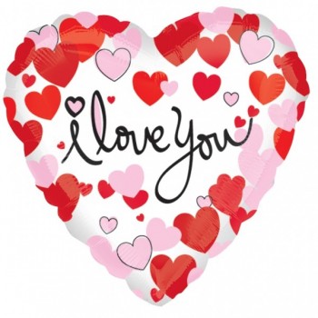 Globo 18"Corazones I Love You