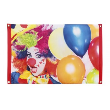 Bandera Payaso C/Globos 60X90c