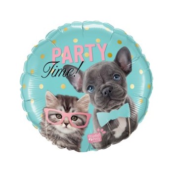 Globo 18"Perritos Party Time!