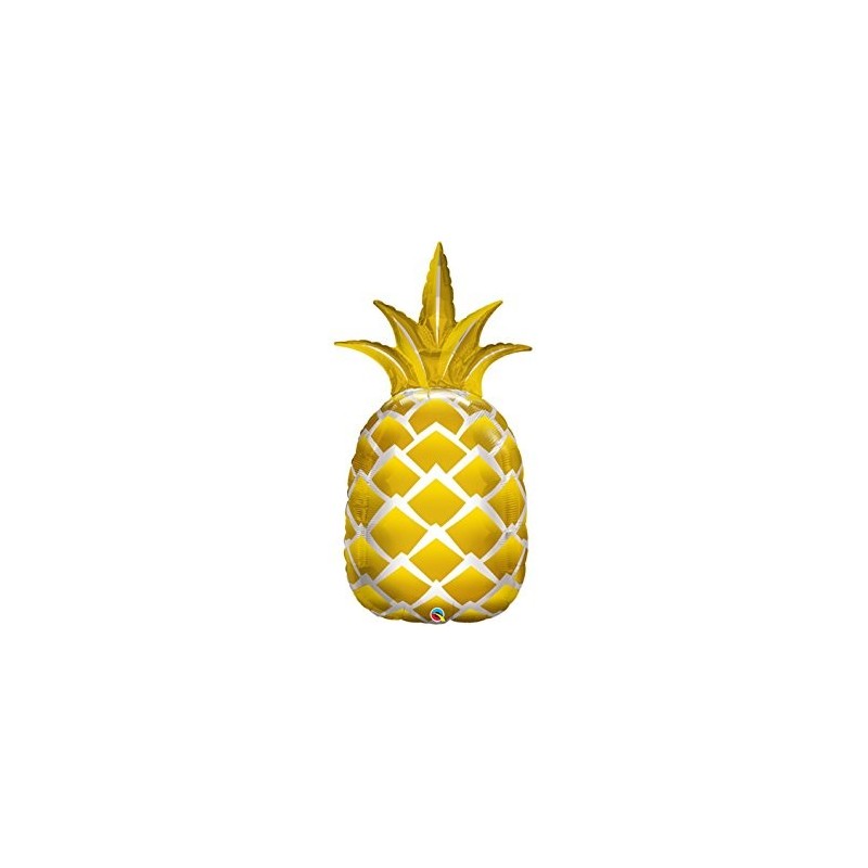Globo Forma Piña Oro 112Cm Globo Forma Piña Oro 112Cm