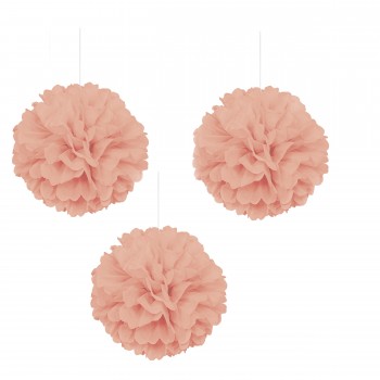 Colg.Pompon Coral 40Cm