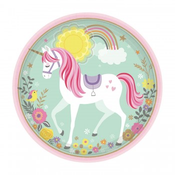 P/8 Plato 23Cm Unicornio Magic