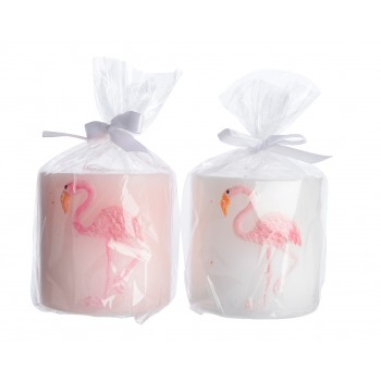 Velon 7Cm Blaco/Rosa Flamenco