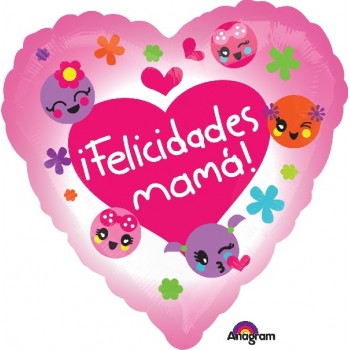Globo Corazon Emoticono Mama