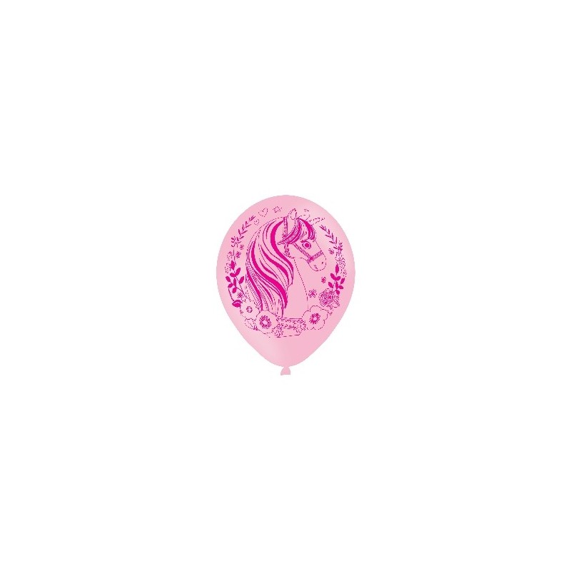 B/6 Globo 11" Unicornio Rosa