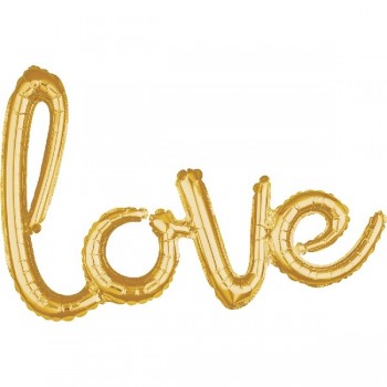 Globo Letras "Love" Oro
