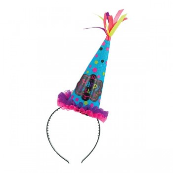Diadema Somb.Cono Happy Bday