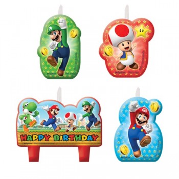 P/4 Velas Super Mario