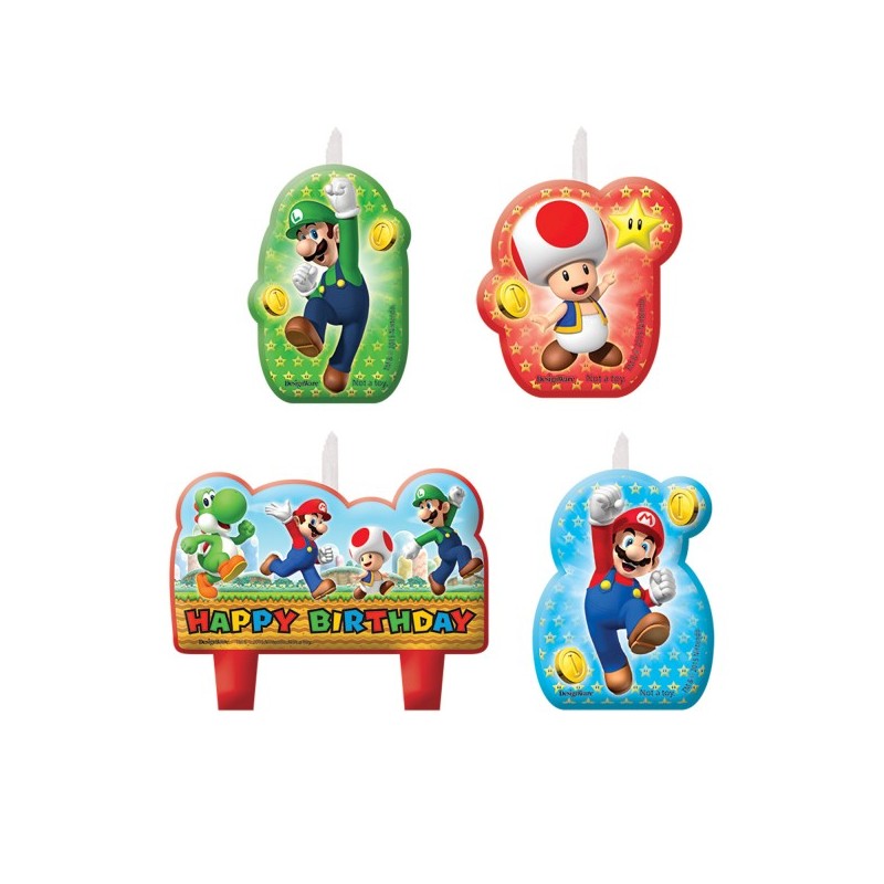 P/4 Velas Super Mario