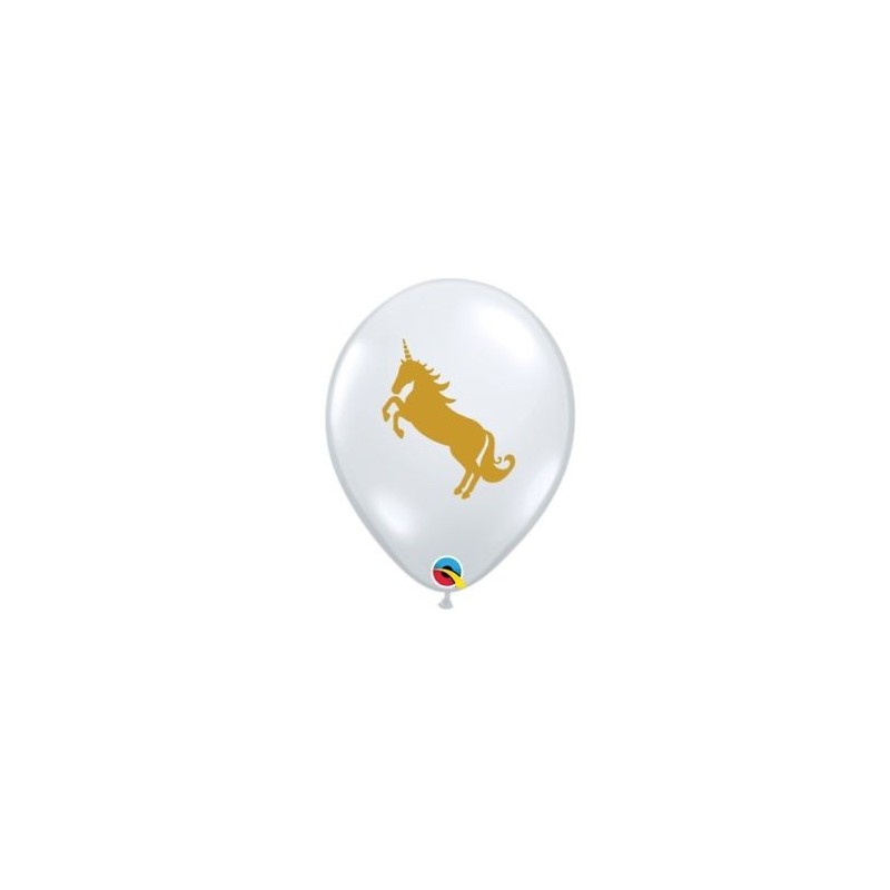 Globo 11"Transp.Unicornio Oro Globo 11"Transp.Unicornio Oro