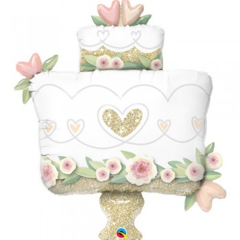 Globo Tarta Boda 104Cm Glitter
