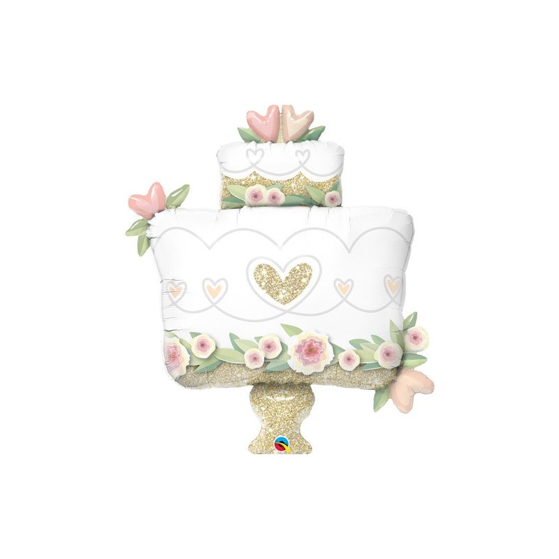 Globo Tarta Boda 104Cm Glitter Globo Tarta Boda 104Cm Glitter