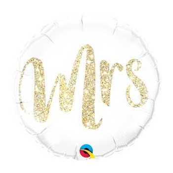Globo 18"Mrs Glitter Oro