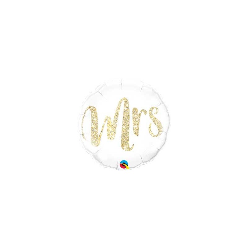 Globo 18"Mrs Glitter Oro Globo 18"Mrs Glitter Oro
