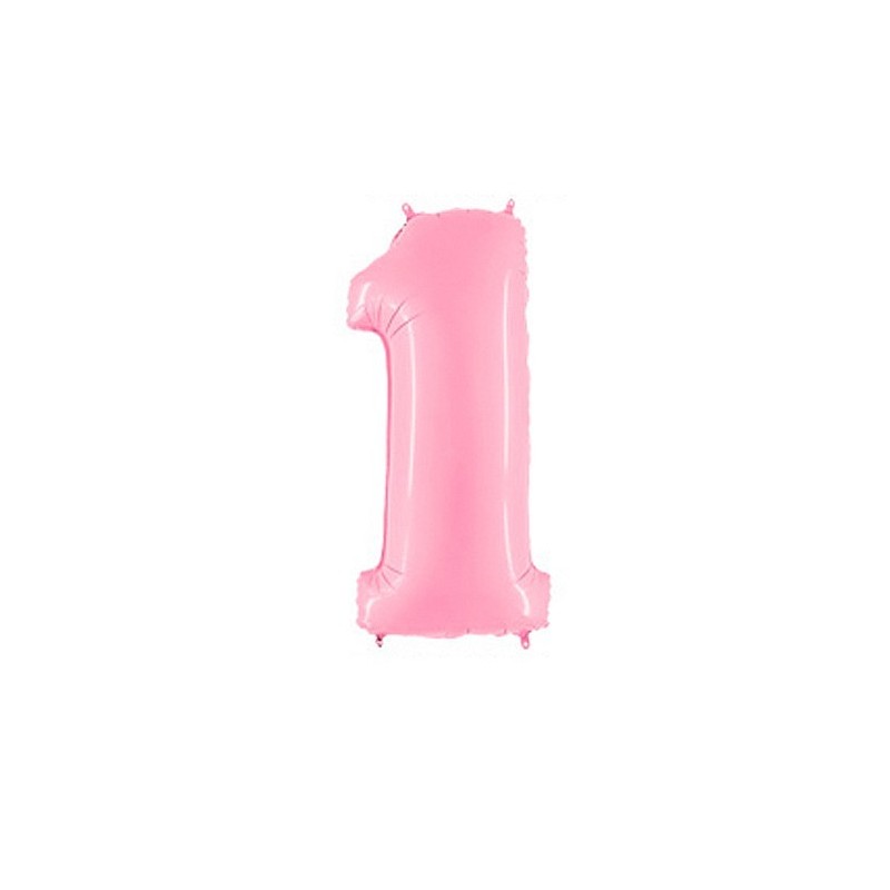 Globo Nº1 Rosa 40"