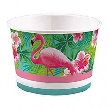 P/8Vaso Tarrina 270Ml Flamenco