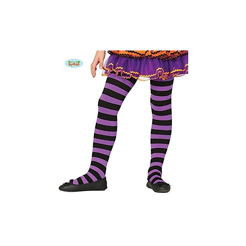 Panty Inf.Rayas Lila/Negr 5-9