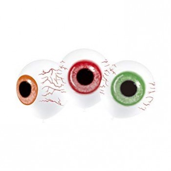 P/8 Globo Blanco Ojo Zombie