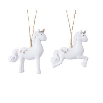 Colg.Unicornio Blanco Surt.