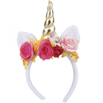 Diadema Unicornio C/Rosas