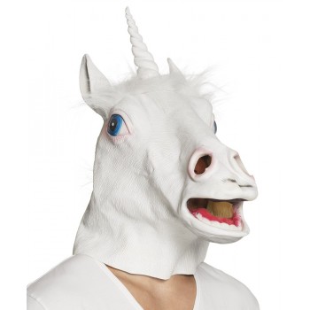 Mascara Unicornio Blanco