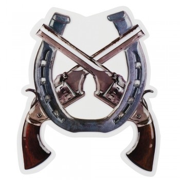 Plafon Oeste Pistola/Herradura
