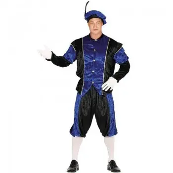 Traje Paje Azul Adulto T-M