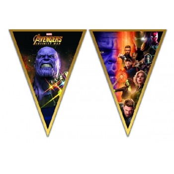 Banderin Triang.Vengadores I.W