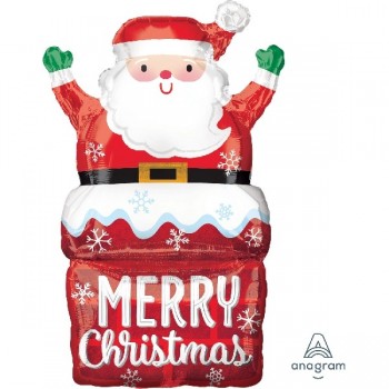 Globo Papa Noel Chimenea