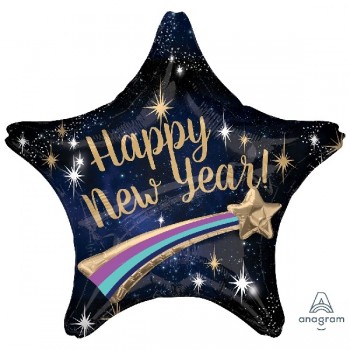 Globo 28"Estrella Happy N.Year