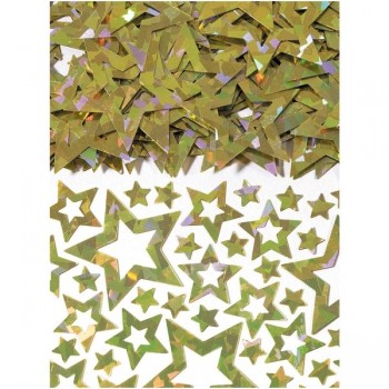 Confetti Estrellas Brillo Oro