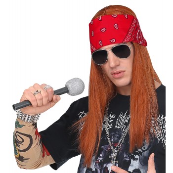 Peluca Cast+Bandana+Gafas Axel