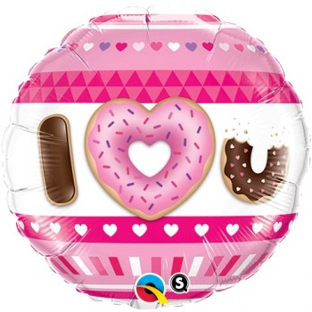 Globo 18"I Love U Donuts